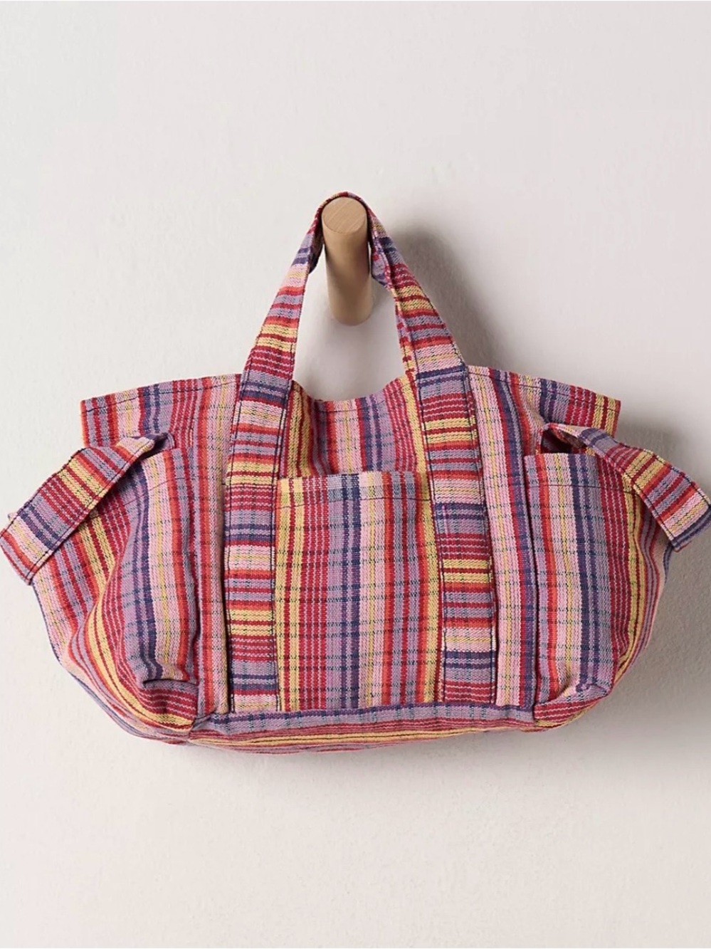 Free People Free Movement Baby Oksana Tote in Pink Mix